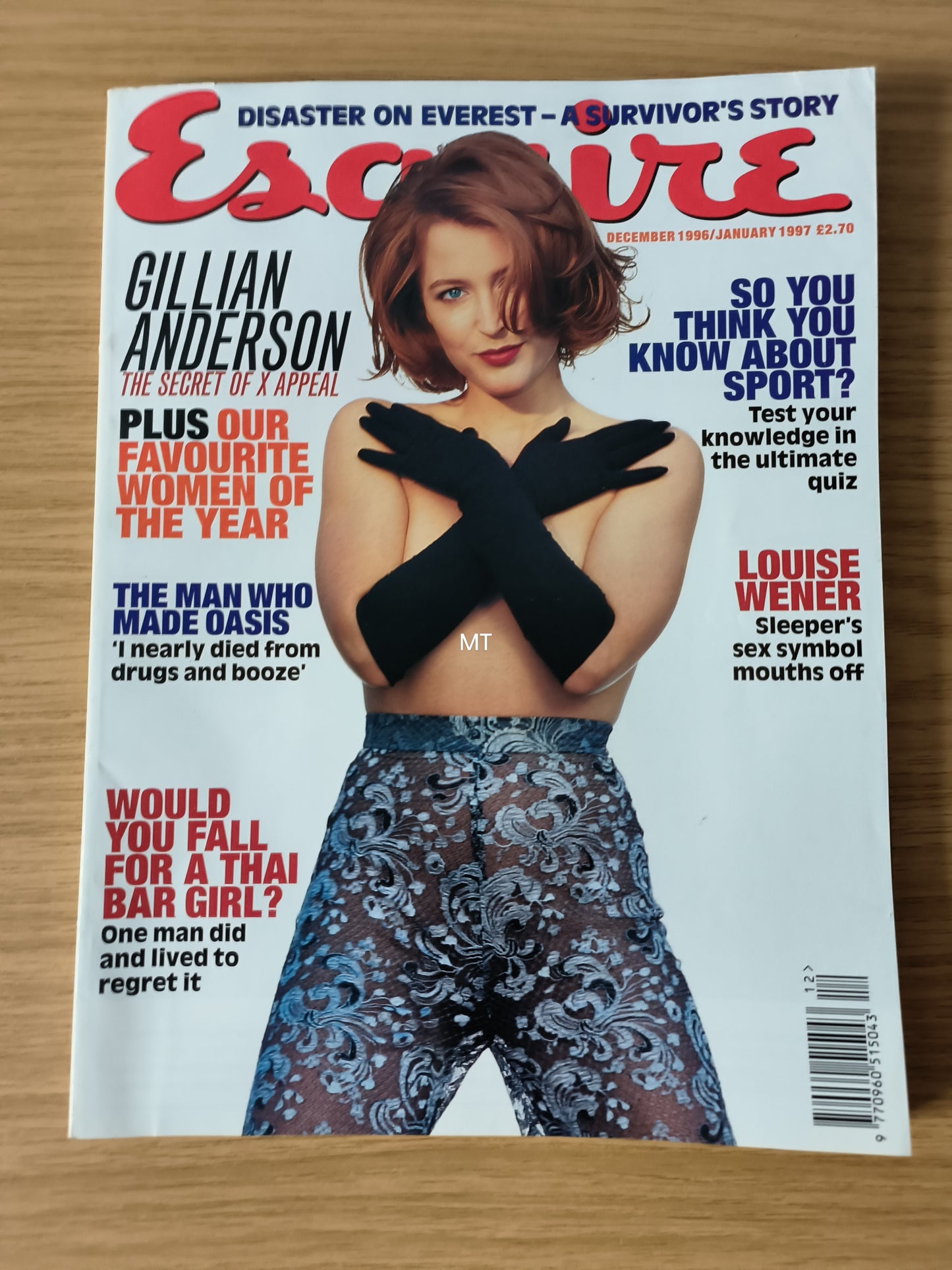 ESQUIRE Magazine December 1996/January 1997 (1097) Gillian Anderson Louise Wener