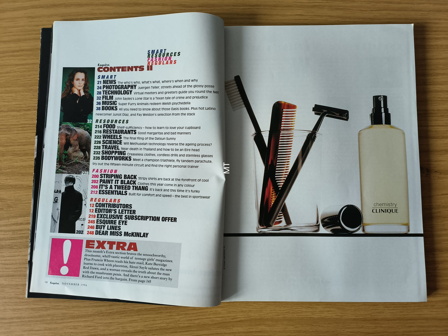 ESQUIRE Magazine November 1996 (1097) Tracy Shaw Tina Hobley