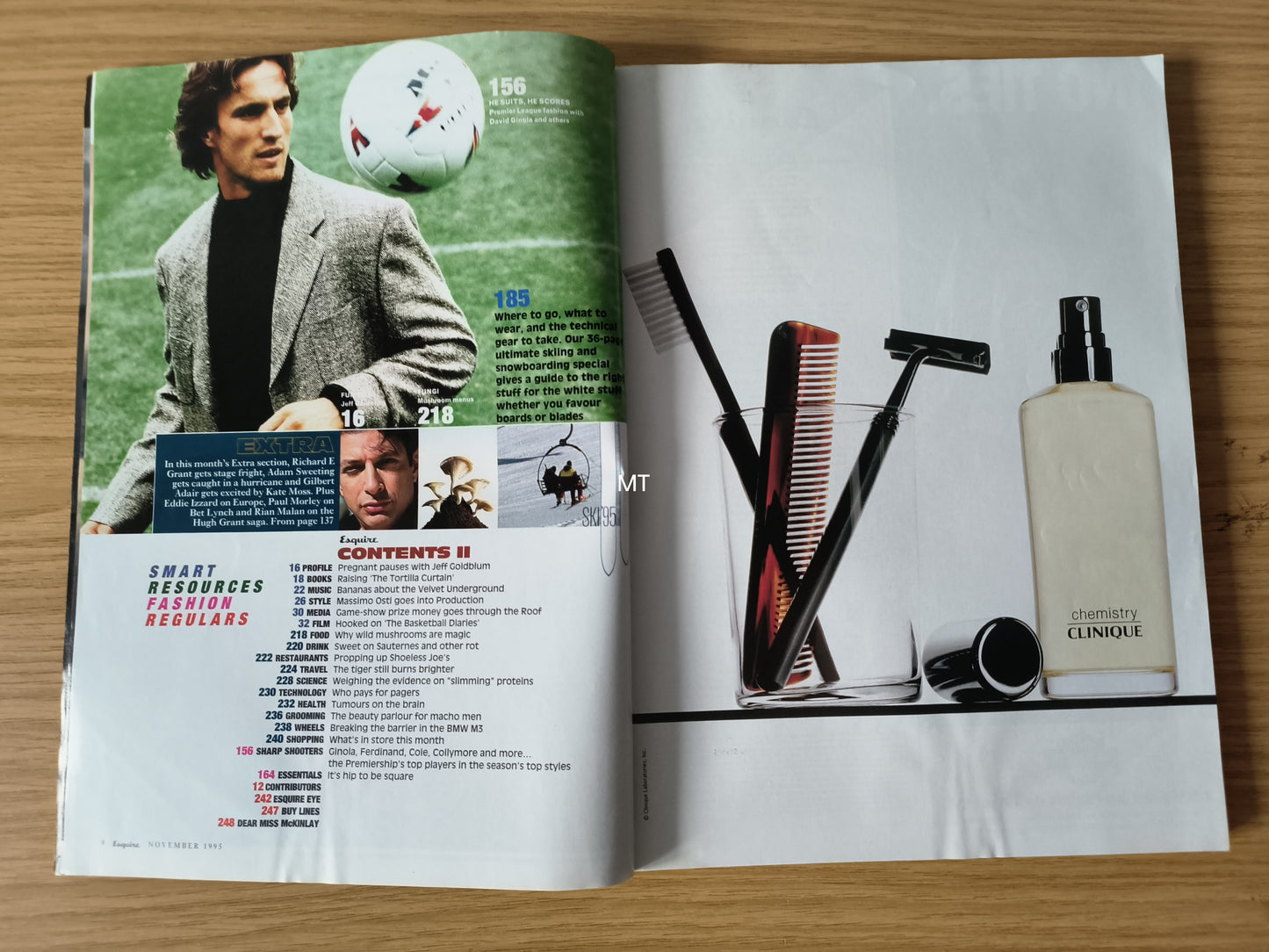 ESQUIRE Magazine November 1995 (1097) ERIC CANTONA Diane Lane Harvey Keitel Jeff Goldblum