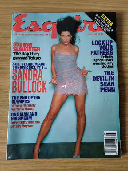 ESQUIRE Magazine May 1996 (1097) Sandra Bullock Sean Penn Felicity Kendall