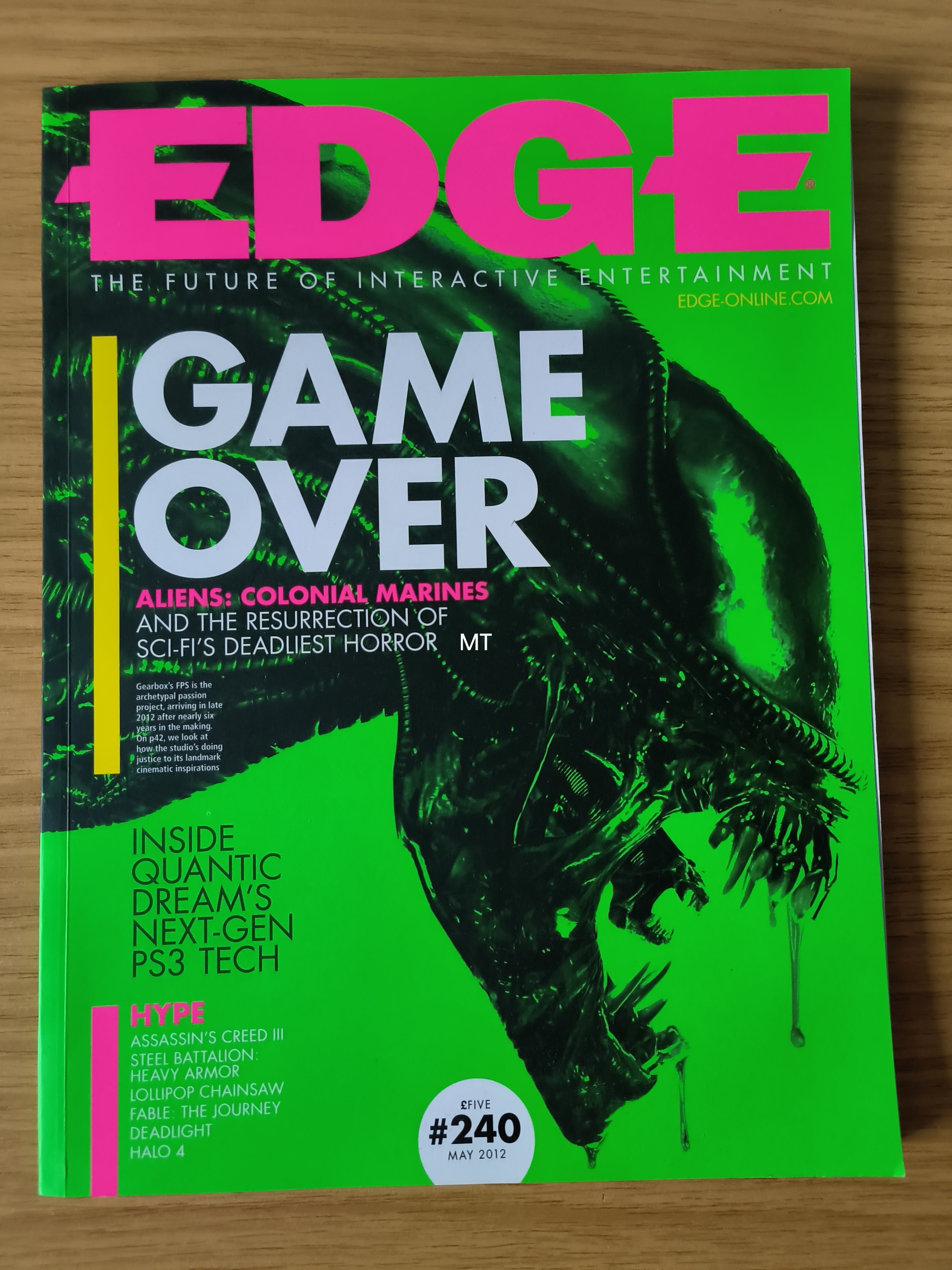 EDGE Magazine May 2012 #240 RARE (1098) Aliens Colonial Marines ...