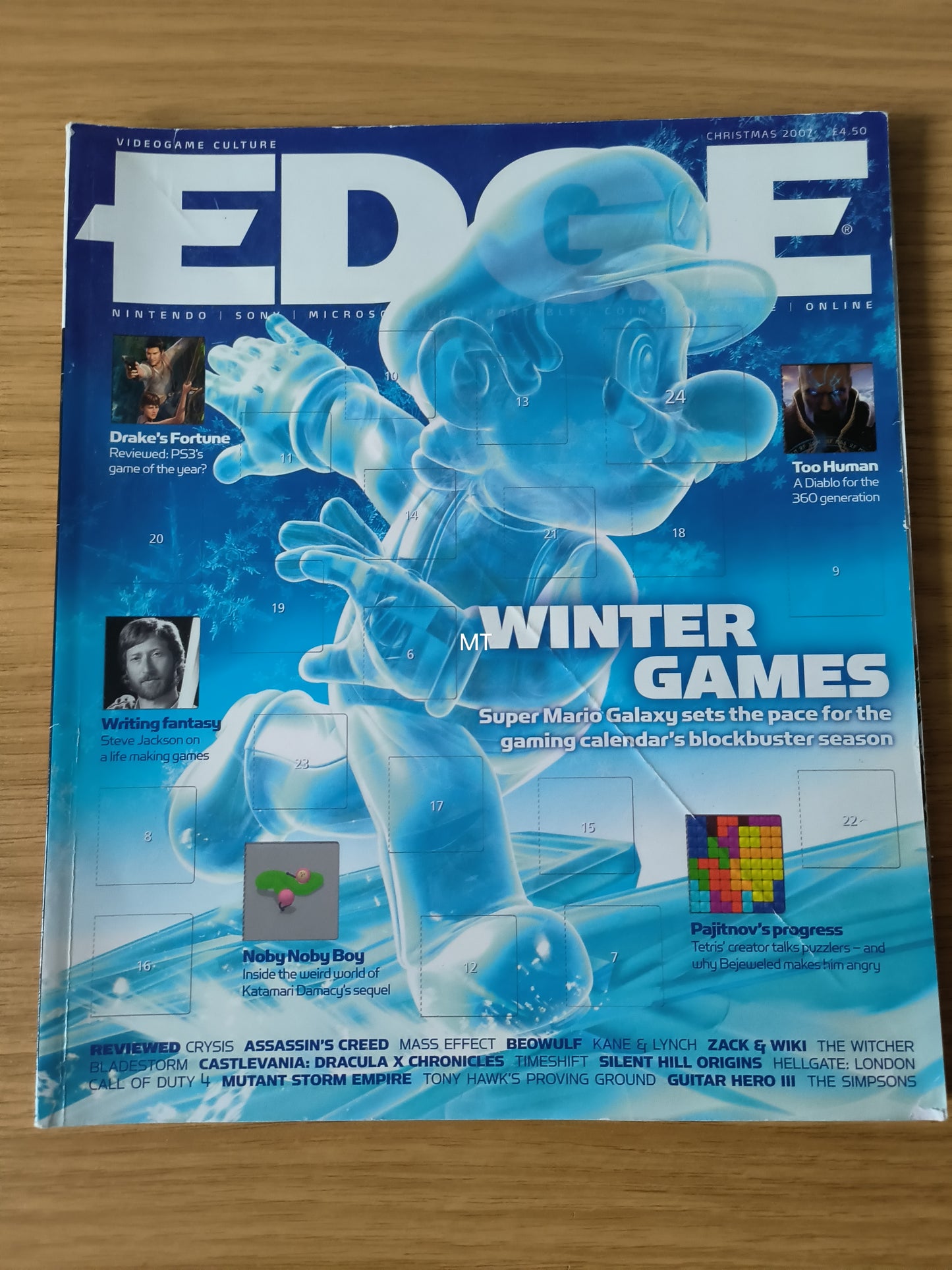 EDGE Magazine Christmas 2007 (1098) Winter Games Super Mario Galaxy