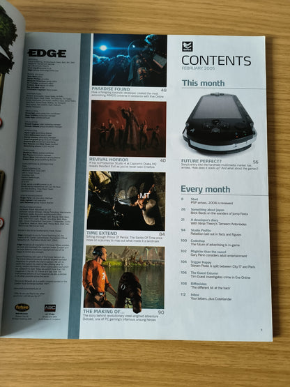 EDGE Magazine February 2005 (1098) Star Wars Oddworld Donkey Kong Lumines