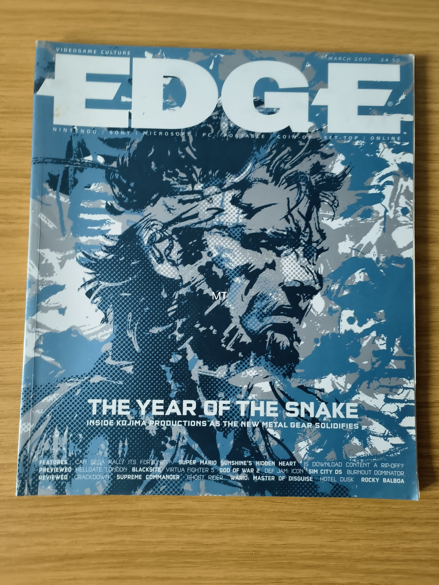 EDGE Magazine March 2007 (1098) Metal Gear Solid 4 Rocky Balboa Crackdown