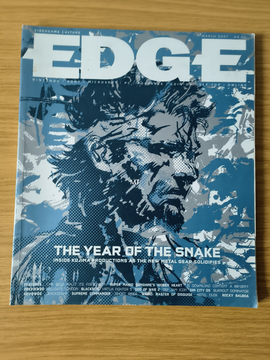 EDGE Magazine March 2007 (1098) Metal Gear Solid 4 Rocky Balboa Crackdown