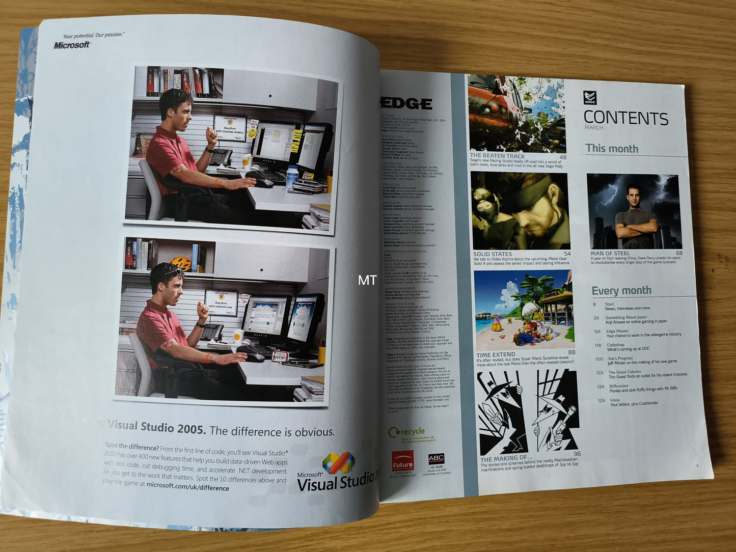 EDGE Magazine March 2007 (1098) Metal Gear Solid 4 Rocky Balboa Crackdown