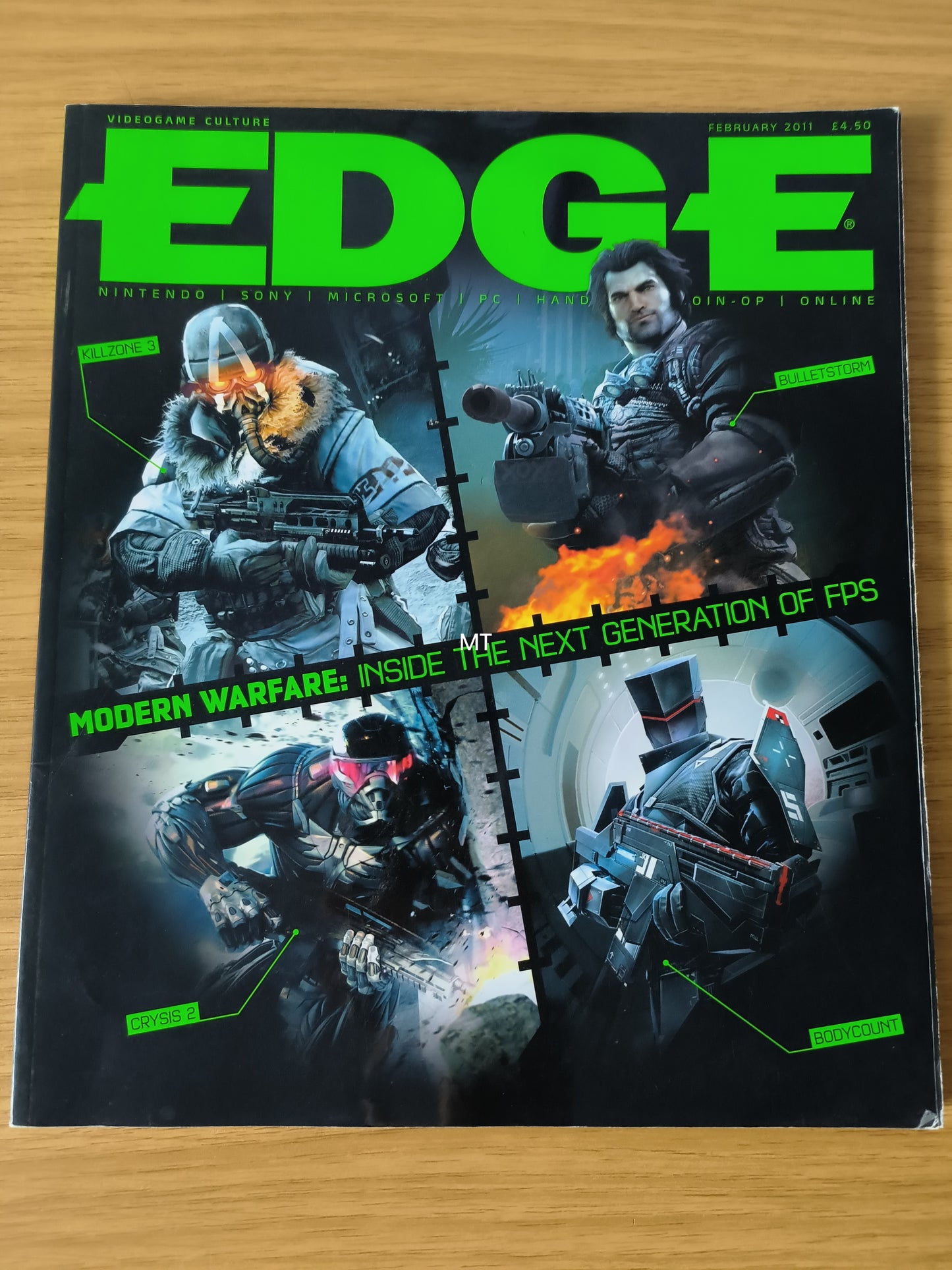 EDGE Magazine February 2011 (1098) Killzone 3 Bulletstorm Crysis 2 Bodycount