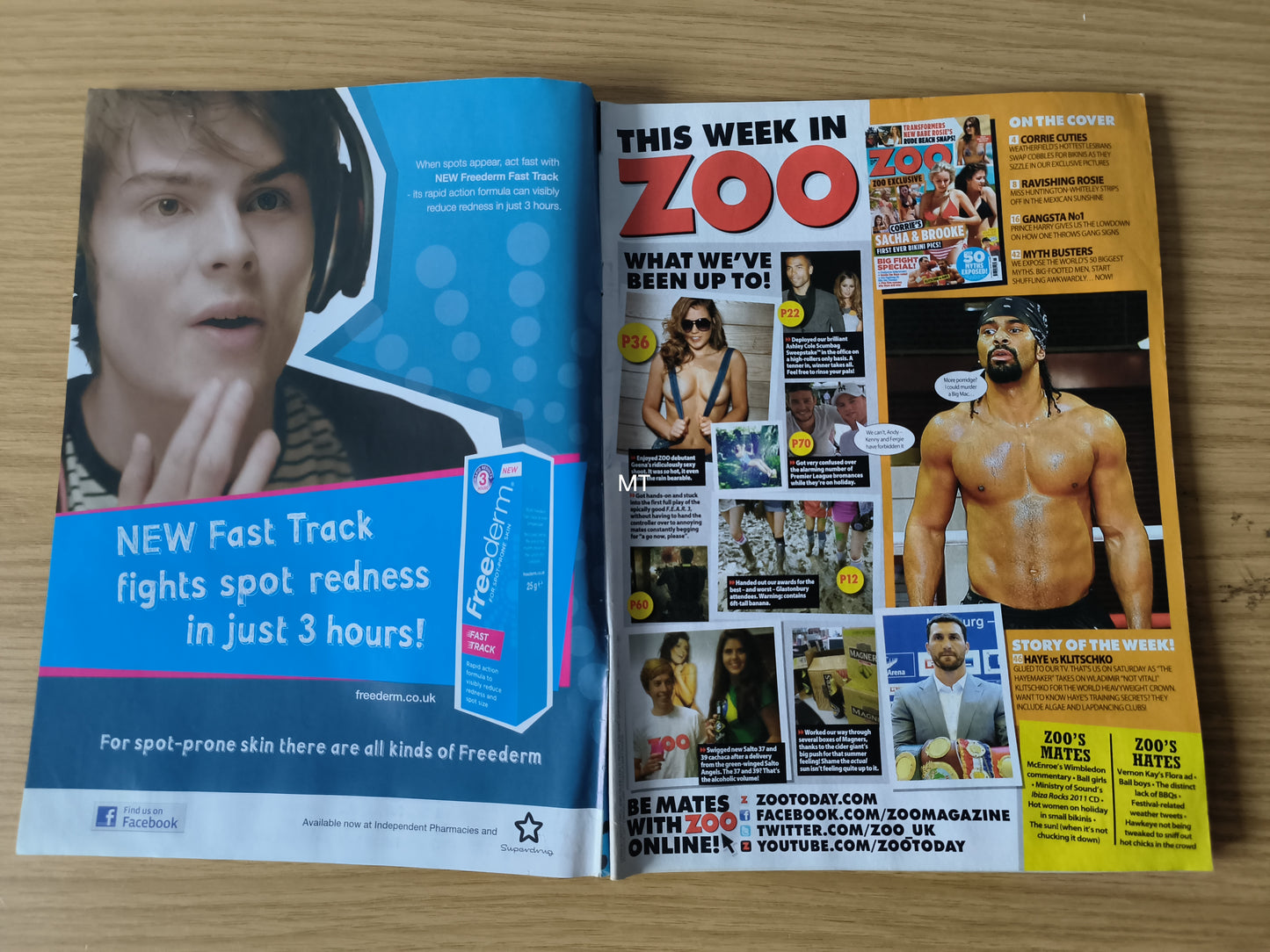 ZOO Magazine 1-7 July 2011 (1099) Genna Mullins Sacha Brooke Sophie Webster