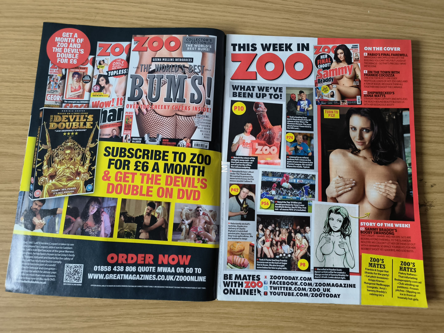 ZOO Magazine 17-23 February 2012 (1099) POSTER Sammy Braddy Anna Watts