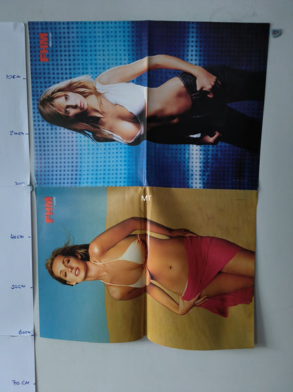 FHM Magazine POSTER Estella Warren / Louise Redknapp Heidi Klum LARGE RARE (1110)