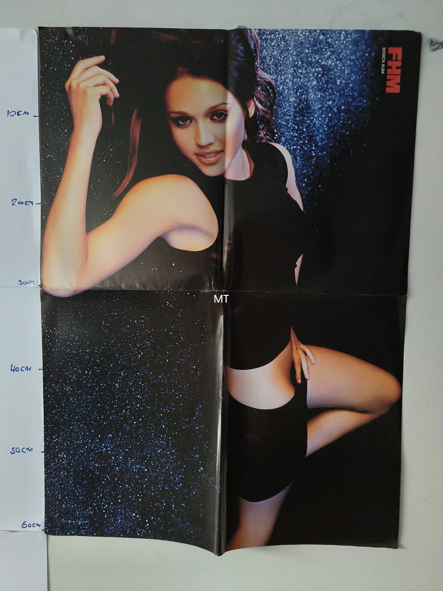 FHM Magazine POSTER Sarah Michelle Gellar / Jessica Alba LARGE RARE (1110)