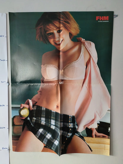 FHM Magazine POSTER Alyson Hannigan / Pamela Anderson Nell McAndrew LARGE RARE (1110)