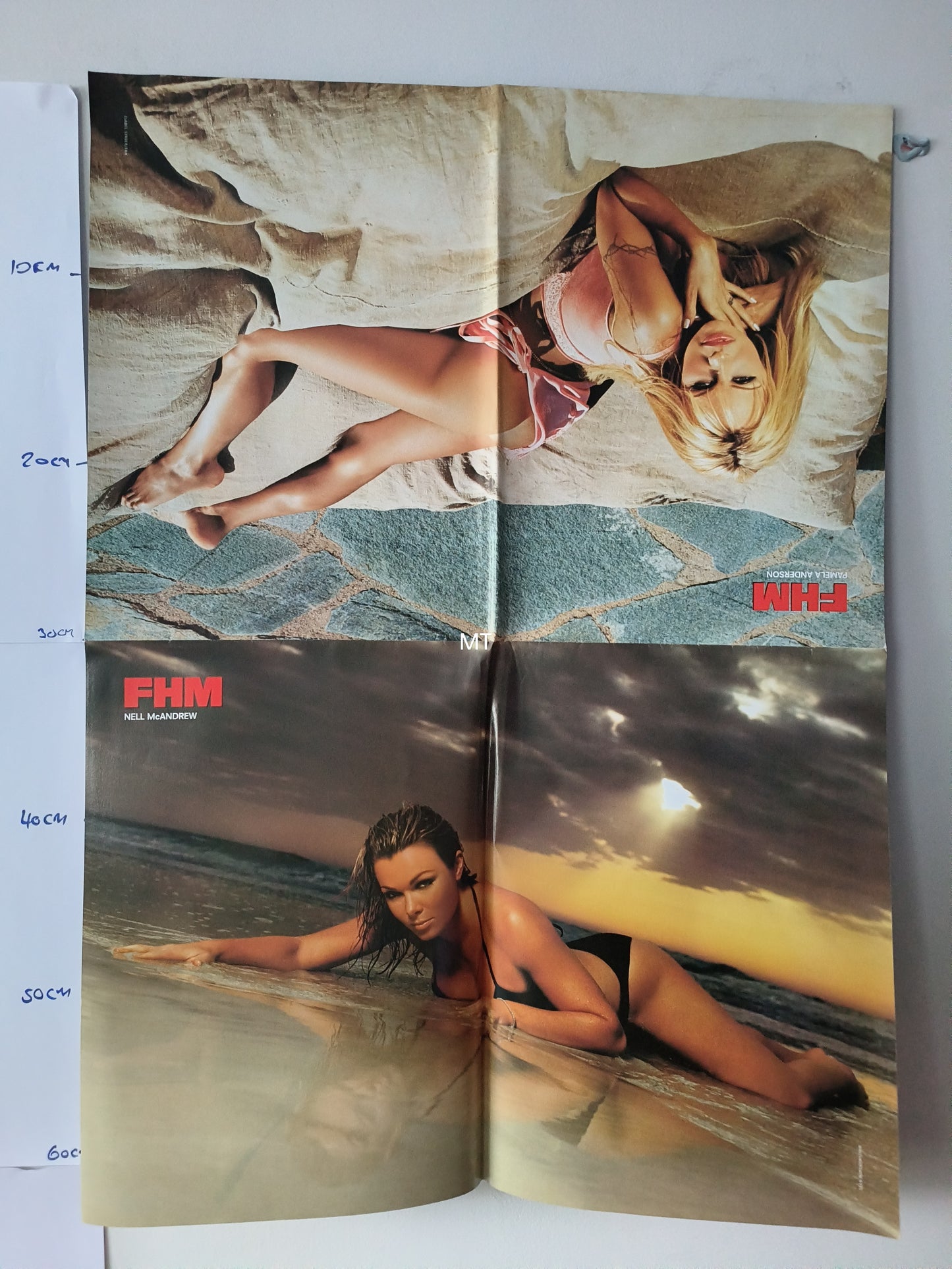 FHM Magazine POSTER Alyson Hannigan / Pamela Anderson Nell McAndrew LARGE RARE (1110)