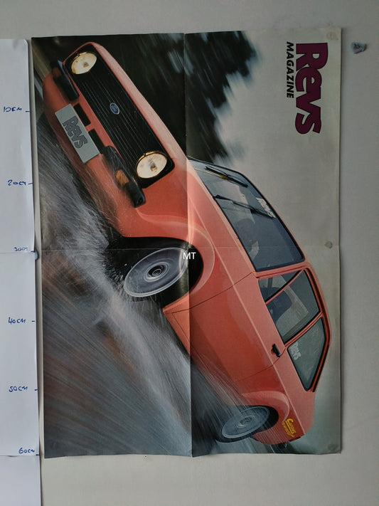 REVS Magazine POSTER Golf Mk1 Ford Escort LARGE RARE (1110)