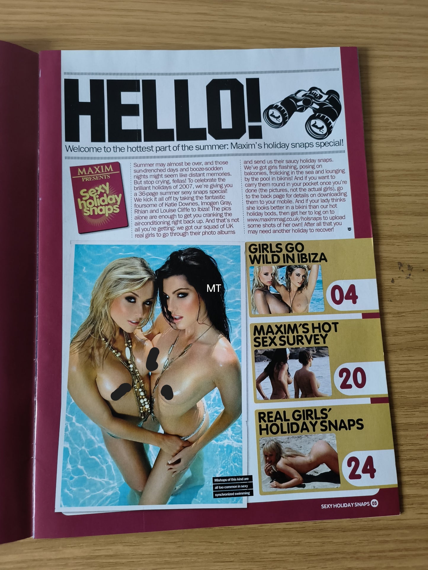 MAXIM Magazine Sexy Holiday Snaps (1100) POSTER Katie Downes