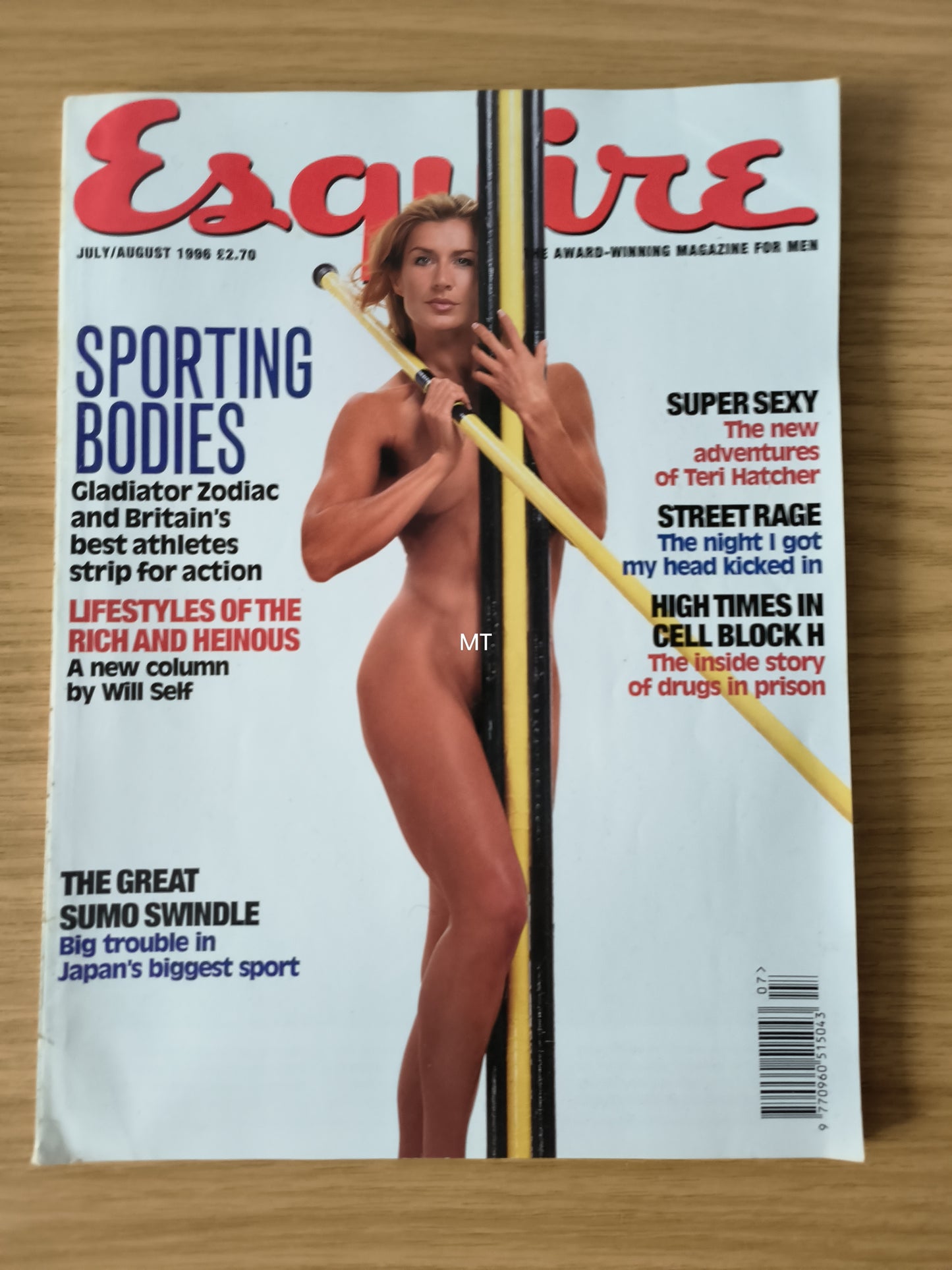 ESQUIRE Magazine July/August 1996 RARE (1101) Teri Hatcher Gladiator Zodiac BRIDGET HALL
