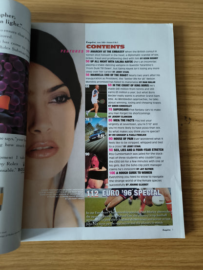 ESQUIRE Magazine June 1996 RARE (1101) Salma Hayek