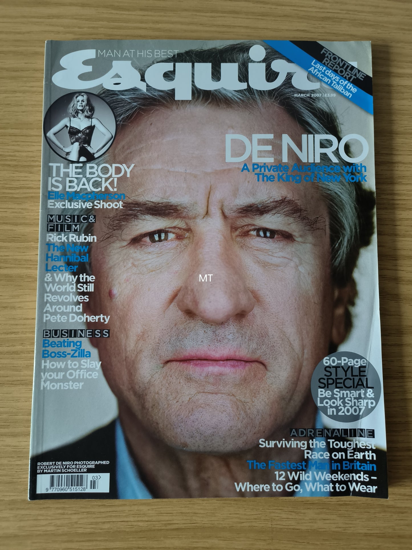 ESQUIRE Magazine March 2007 RARE (1101) Elle Macpherson Robert DeNiro Rick Rubin