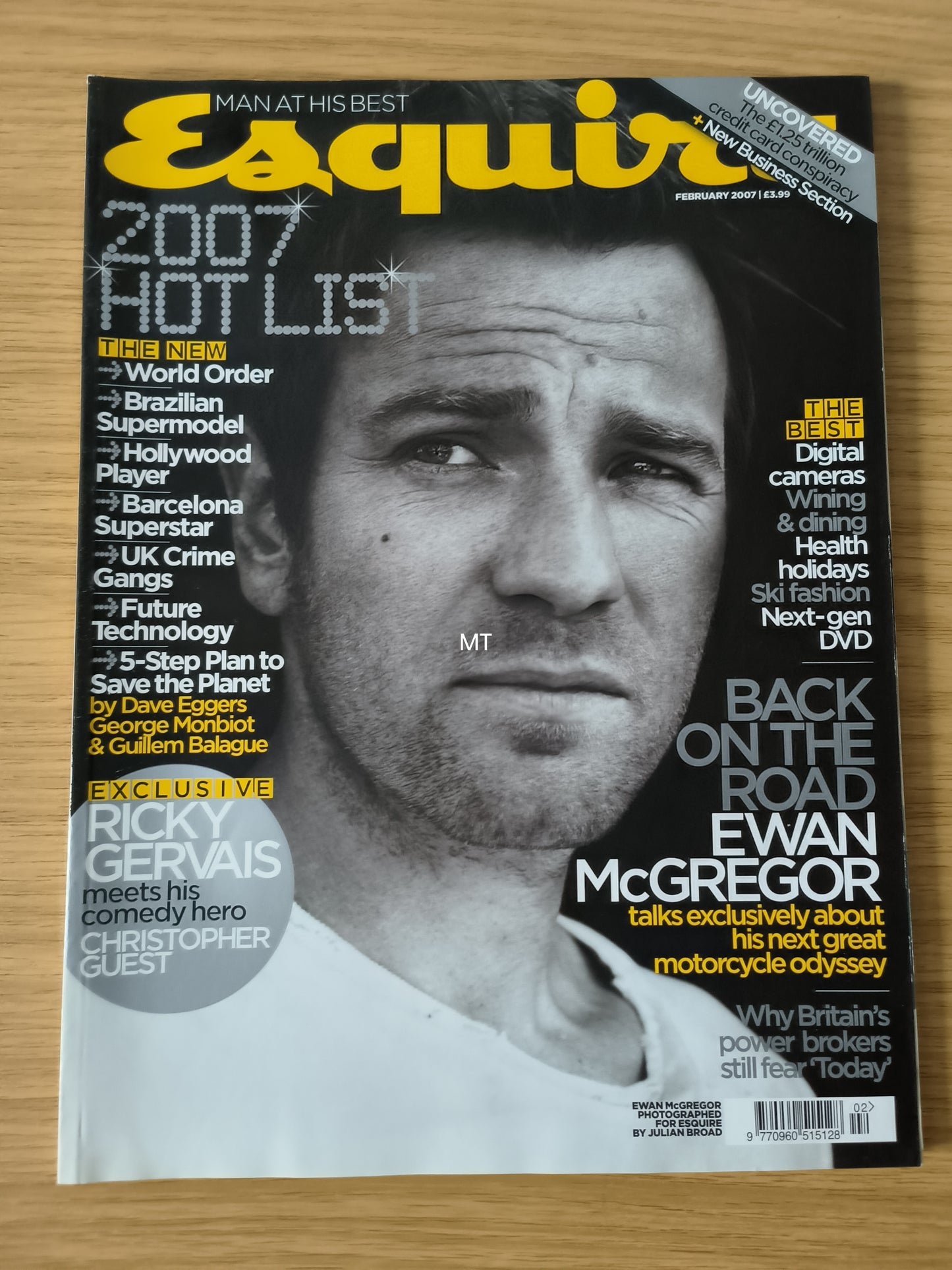 ESQUIRE Magazine February 2007 RARE (1101) Ewan McGregor RICKY GERVAIS Jeremy Piven