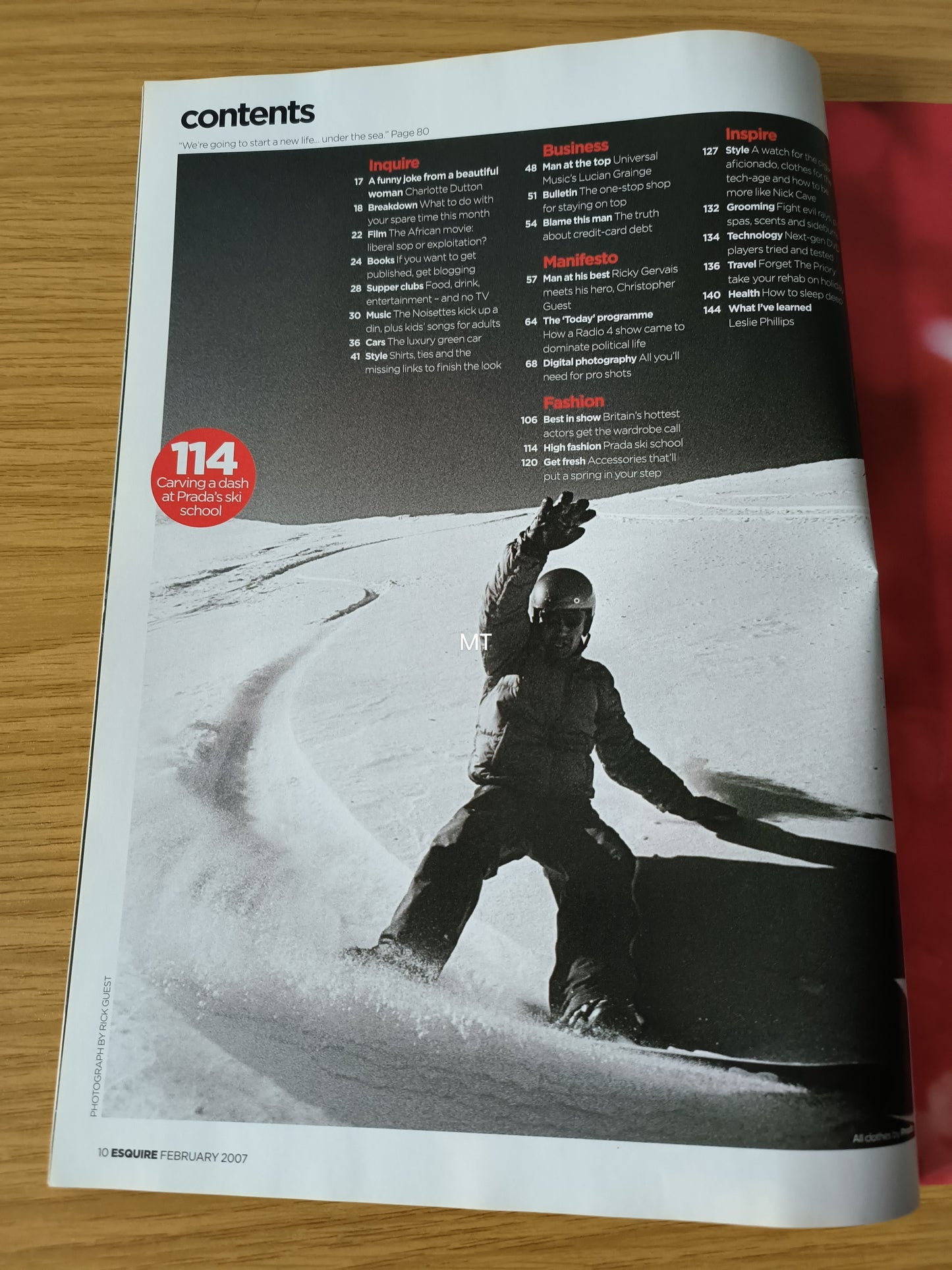 ESQUIRE Magazine February 2007 RARE (1101) Ewan McGregor RICKY GERVAIS Jeremy Piven