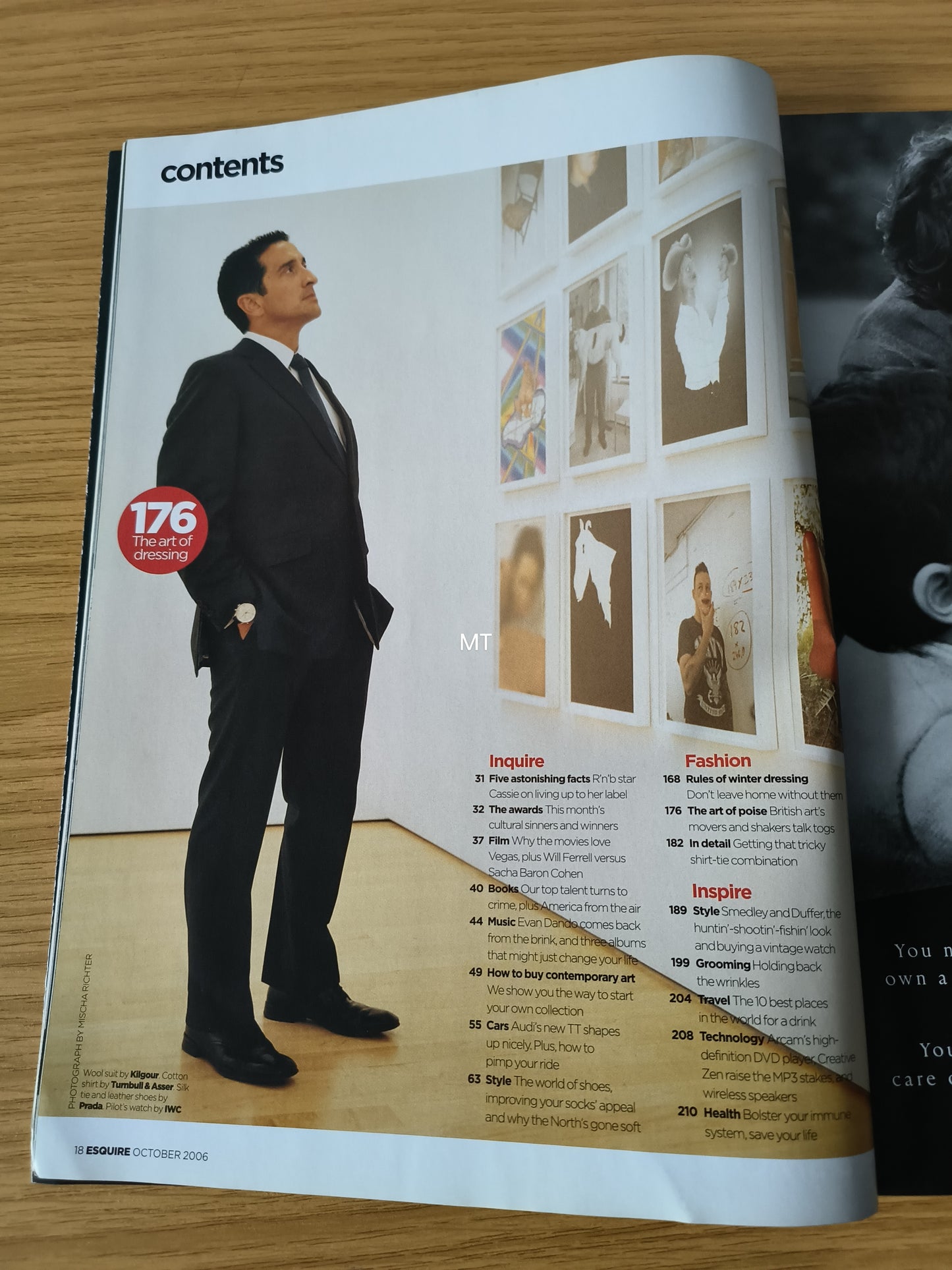 ESQUIRE Magazine October 2006 RARE (1101) MARIA BELLO NICOLAS CAGE JOHN MADEJSKI