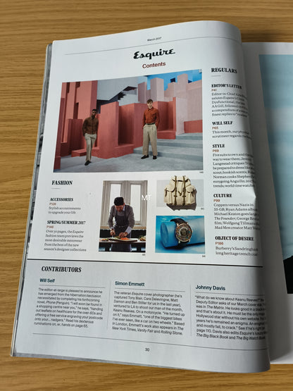 ESQUIRE Magazine March 2017 RARE LIMITED (1102) Keanu Reeves Paul Smith