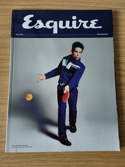 ESQUIRE Magazine March 2016 RARE LIMITED (1102) Zoolander Ben Stiller