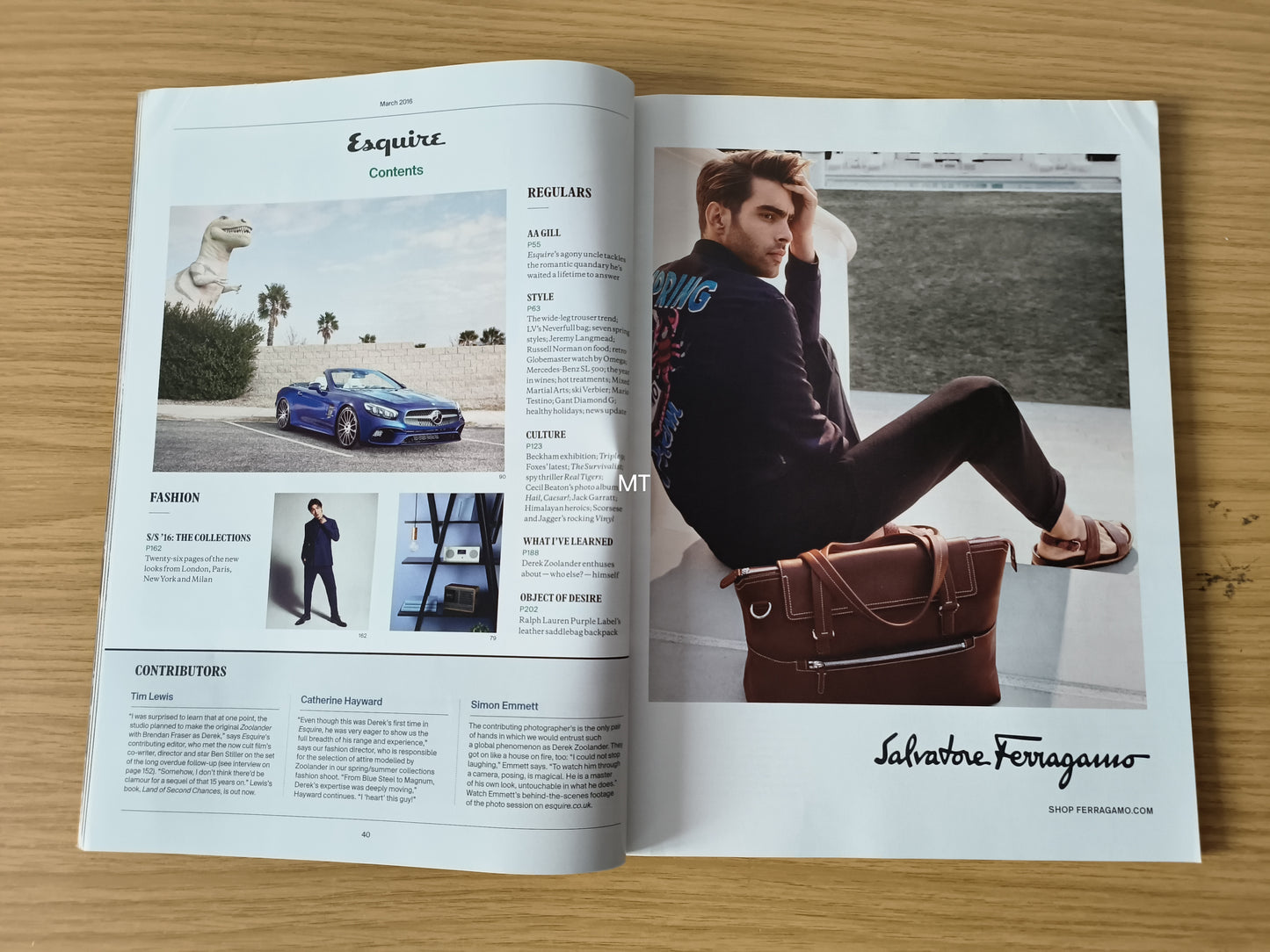 ESQUIRE Magazine March 2016 RARE LIMITED (1102) Zoolander Ben Stiller