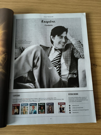 ESQUIRE Magazine January/February 2016 RARE LIMITED (1102) John Lydon Harvey Keite