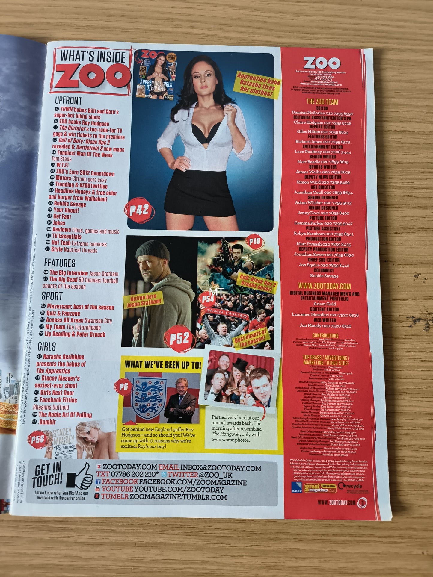 ZOO Magazine 11-17 May 2012 (1103) Stacey Massey Kate Walsh Liz Locke Natasha Scribbins