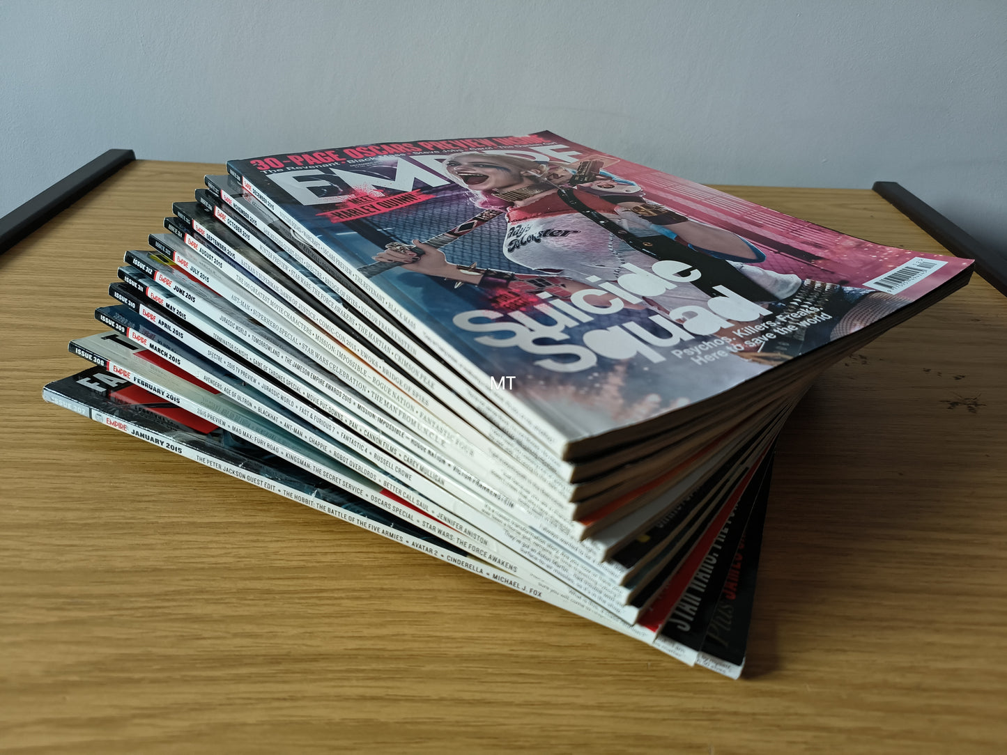 12x EMPIRE Magazines 2015 Full Year Bundle/Job Lot (0105) Suicide Squad Batman Superman Avenges