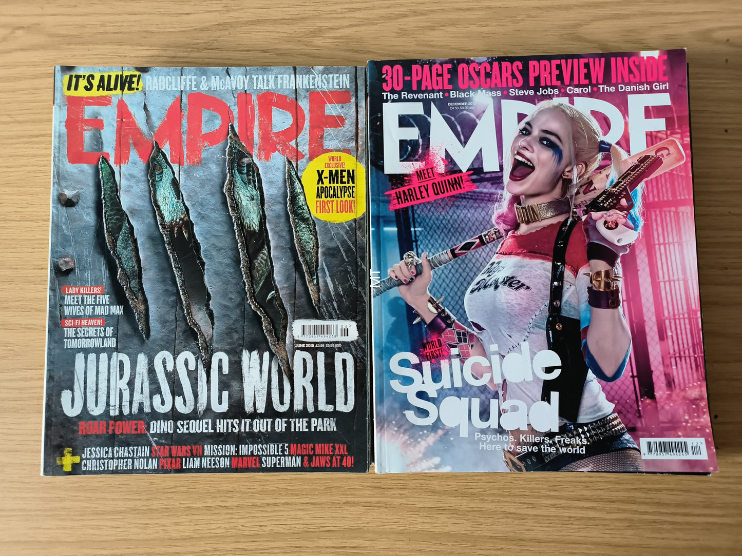 12x EMPIRE Magazines 2015 Full Year Bundle/Job Lot (0105) Suicide Squad Batman Superman Avenges