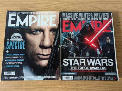 12x EMPIRE Magazines 2015 Full Year Bundle/Job Lot (0105) Suicide Squad Batman Superman Avenges