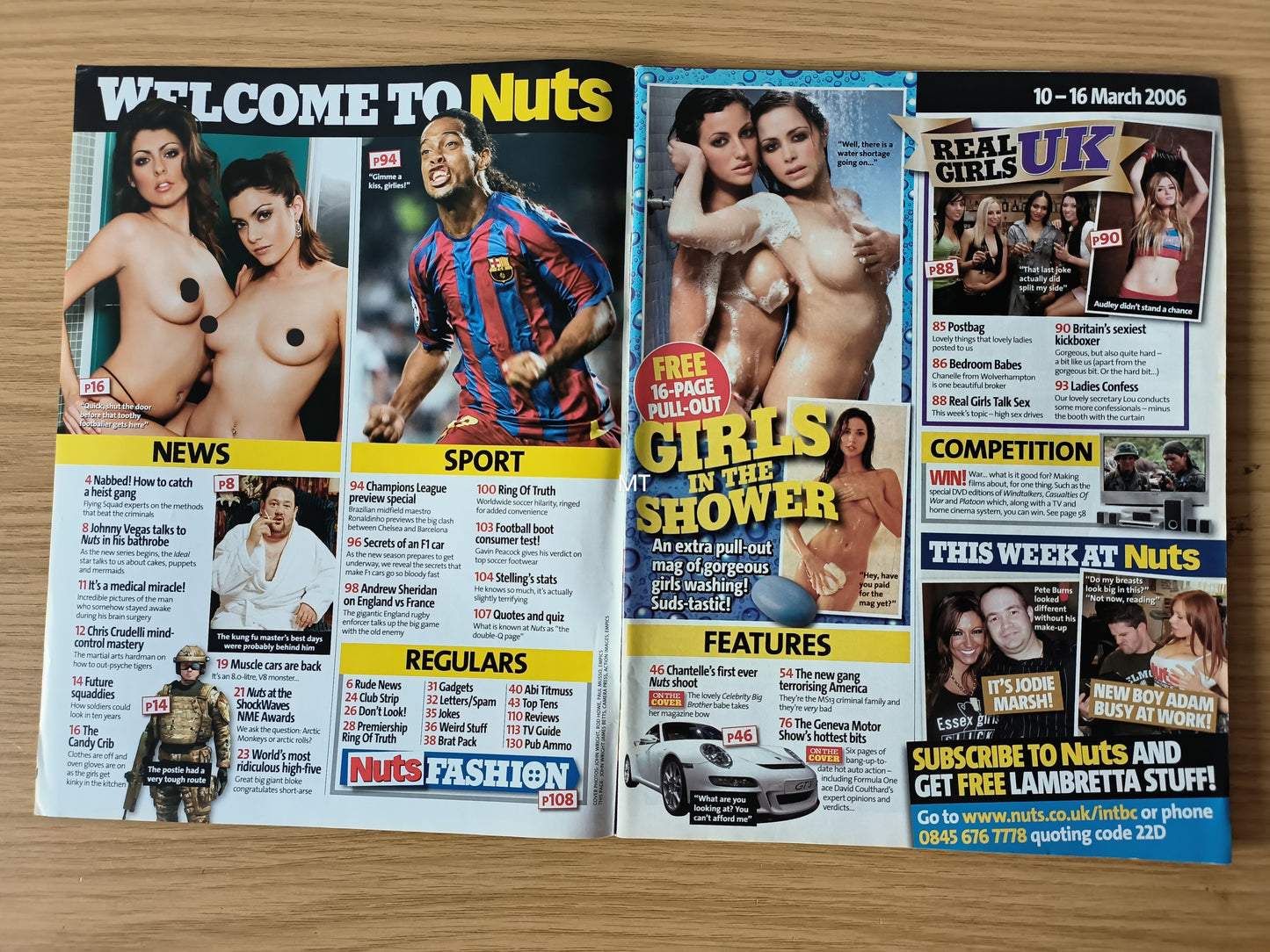 NUTS Magazine 10-16 March 2006 (1103) Leilani Sophie Siobhan Melissa Chantelle Vicki