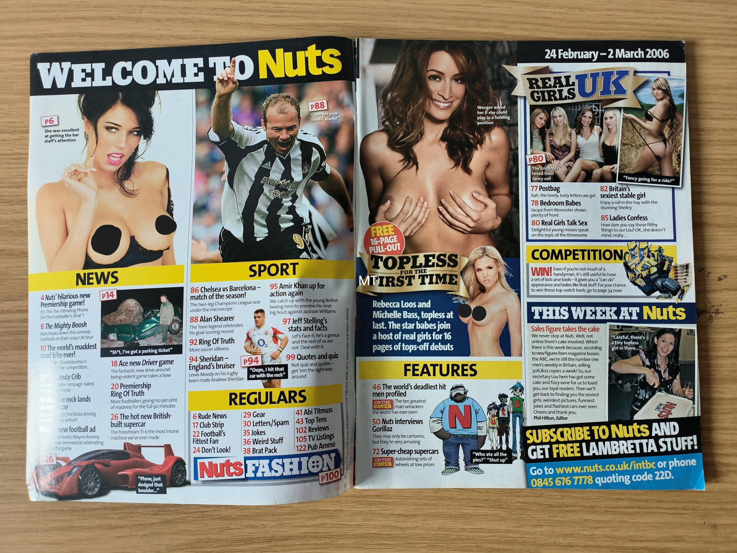 NUTS Magazine 24 February 2 March 2006 (1103) Michelle Bass Rebecca Loos