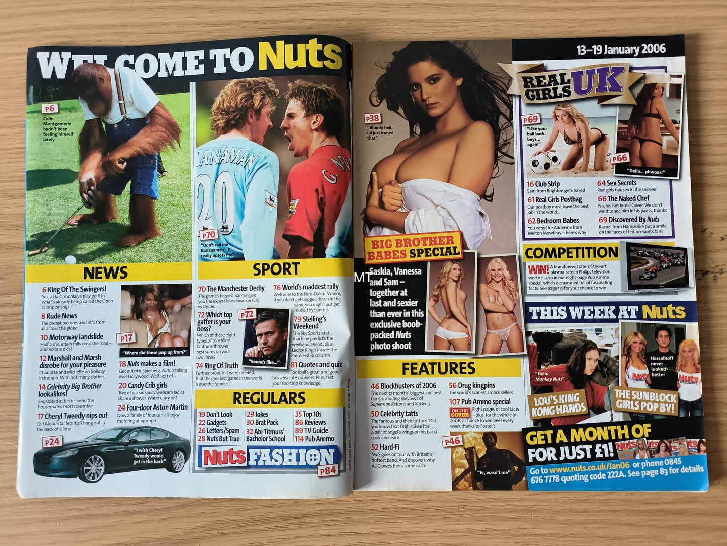 NUTS Magazine 13-19 January 2006 (1103) Vanessa Nimmo Saskia Howard-Clarke