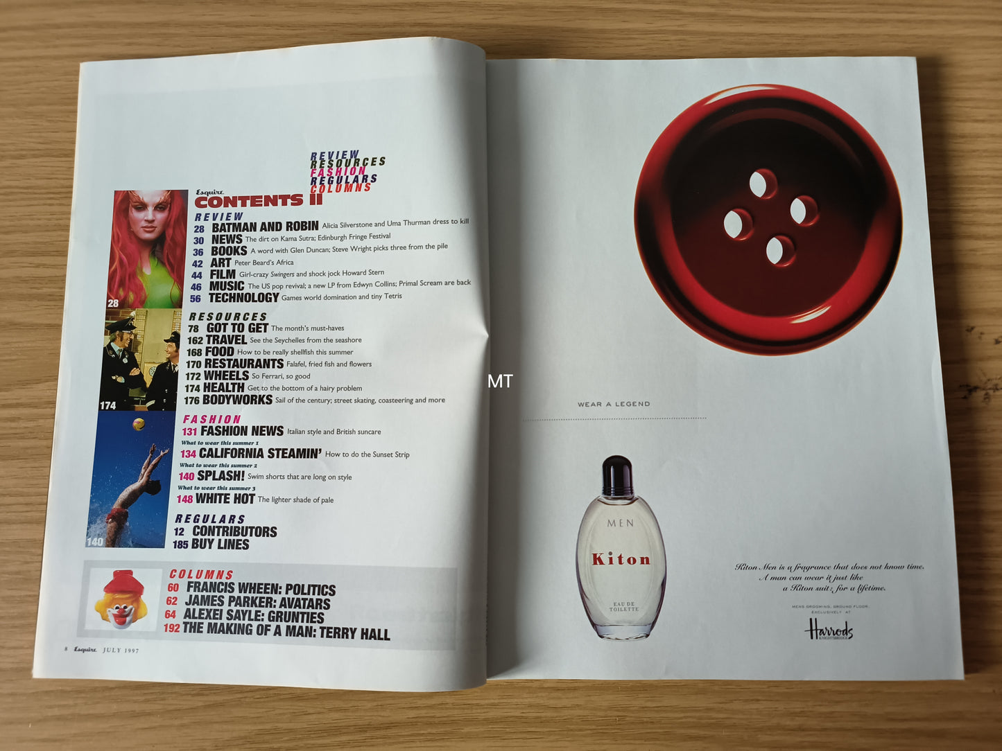 ESQUIRE Magazine July/August 1997 (1105) Melinda Messenger Lisa Kudrow Uma Thurman