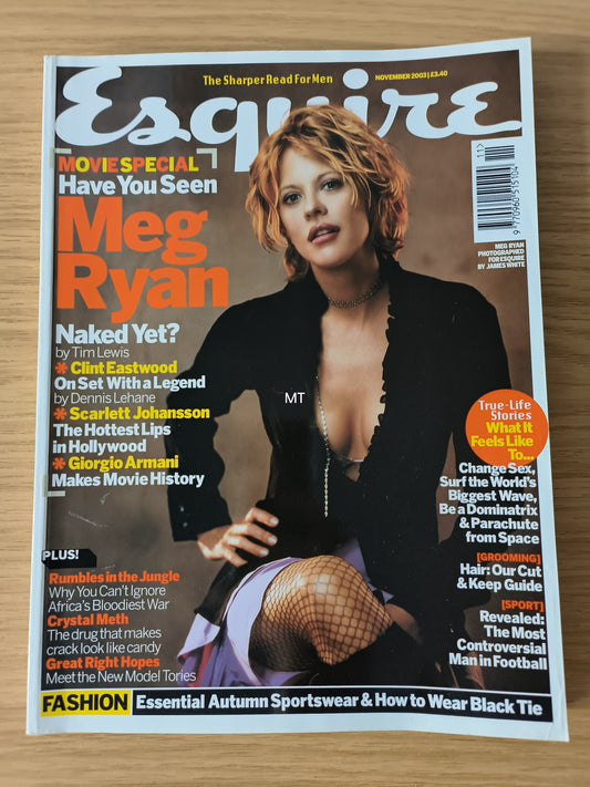 ESQUIRE Magazine November 2003 RARE (1106) Meg Ryan Scarlett Johansson Clint Eastwood