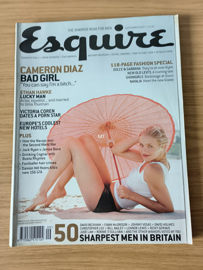 ESQUIRE Magazine September 2002 RARE (1106) CAMERON DIAZ Ana Christina Natalia Vodianova