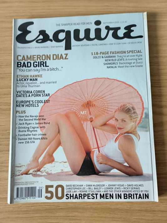 ESQUIRE Magazine September 2002 RARE (1106) CAMERON DIAZ Ana Christina Natalia Vodianova