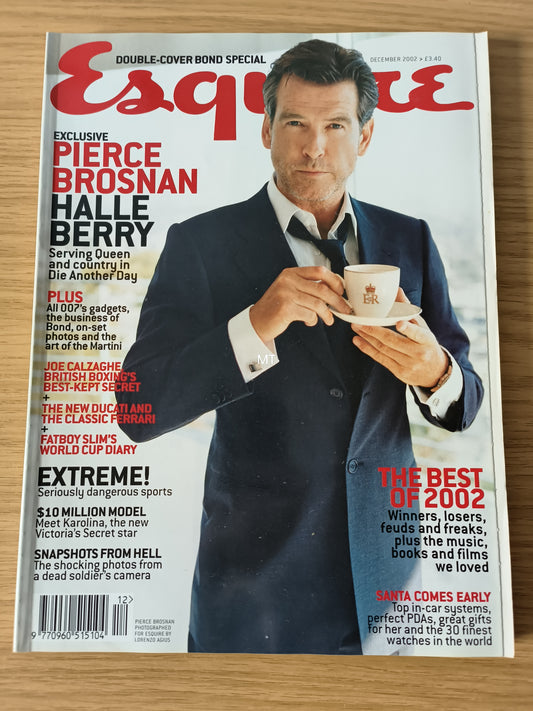 ESQUIRE Magazine December 2002 RARE (1106) PIERCE BROSNAN Halle Berry Samantha Morton Joe Calzaghe