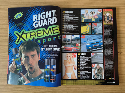 MAX POWER Magazine July 2001 (1107) Ellen Impreza Civic MR2 Pug 309 Corrado