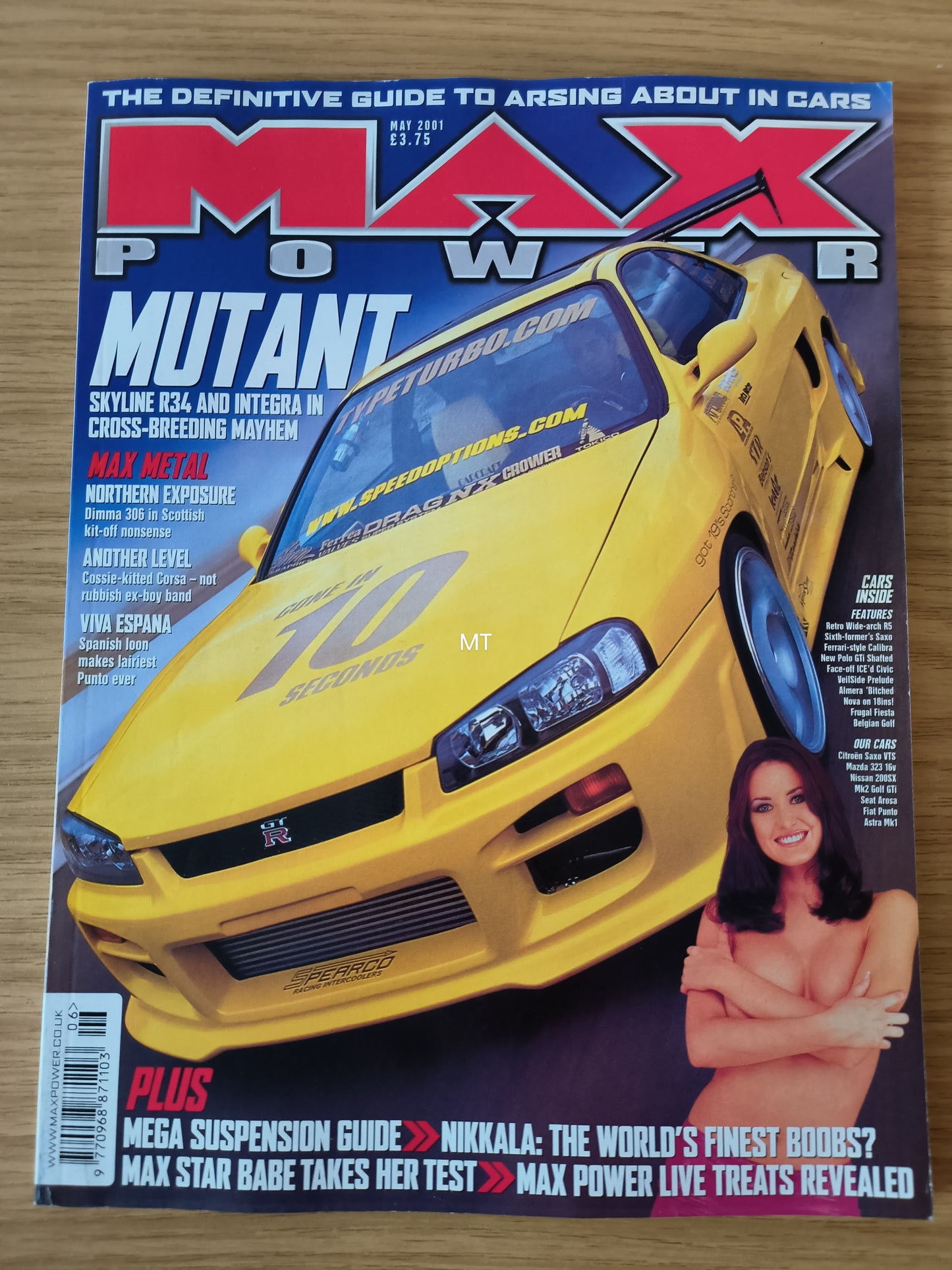 MAX POWER Magazine May 2001 (1107) Nikkala Citroen Mazda Nissan MK2 Seat Olivia