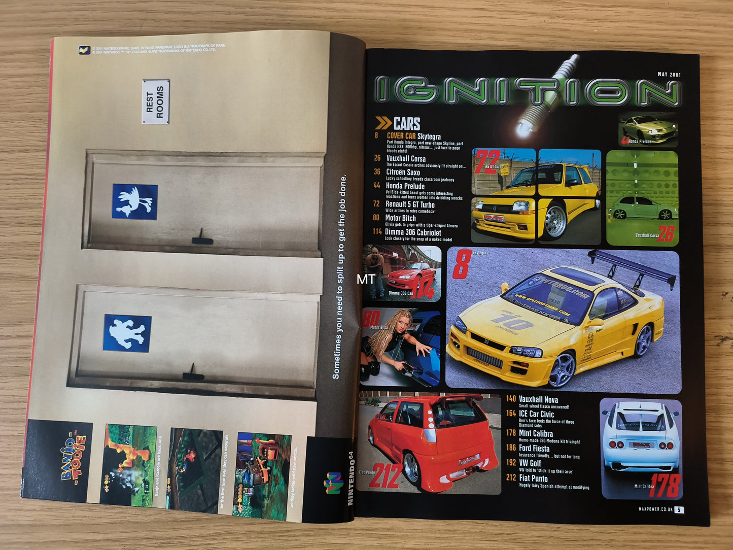 MAX POWER Magazine May 2001 (1107) Nikkala Citroen Mazda Nissan MK2 Seat Olivia