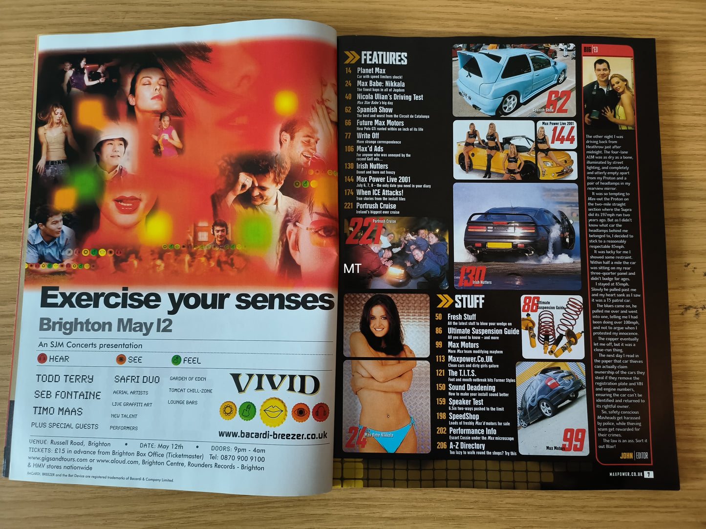 MAX POWER Magazine May 2001 (1107) Nikkala Citroen Mazda Nissan MK2 Seat Olivia