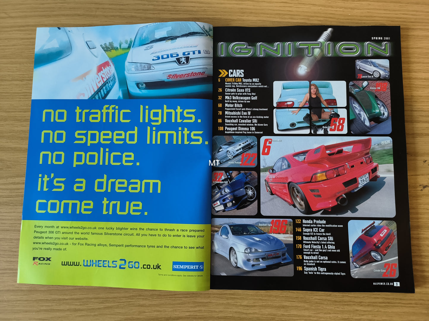 MAX POWER Magazine Spring 2001 (1107) Sadie Dimma 106 Cavalier Proton GTi BMW 325