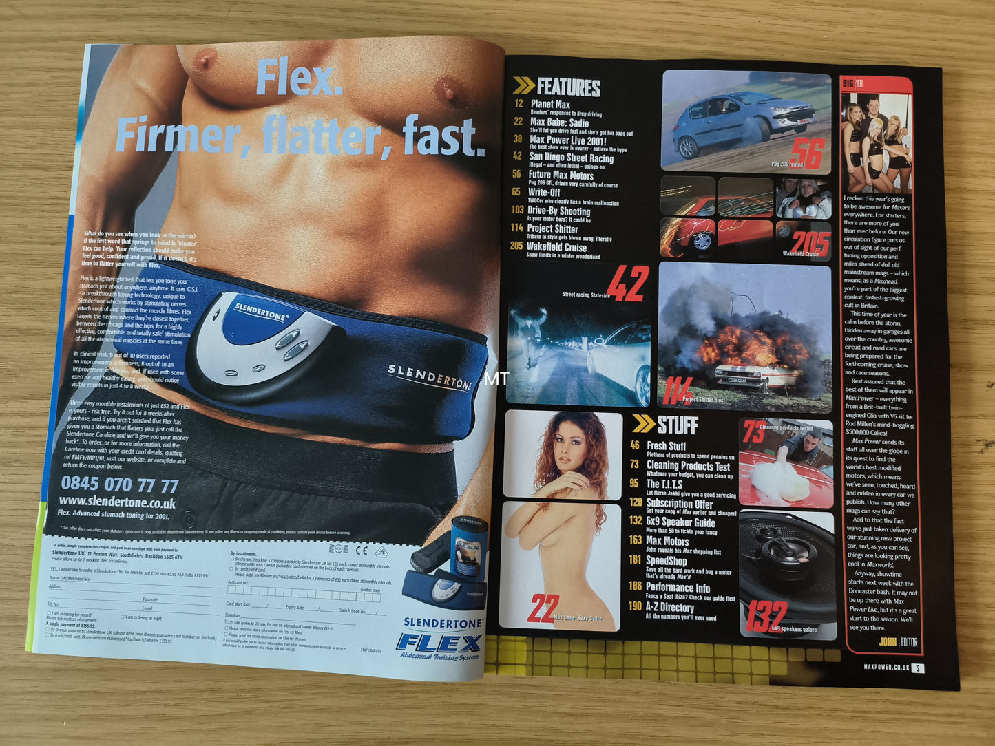 MAX POWER Magazine Spring 2001 (1107) Sadie Dimma 106 Cavalier Proton GTi BMW 325