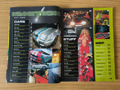 MAX POWER Magazine May 1999 (1108) Skyline GTR Golf VR6 Renault 5 GT Turbo