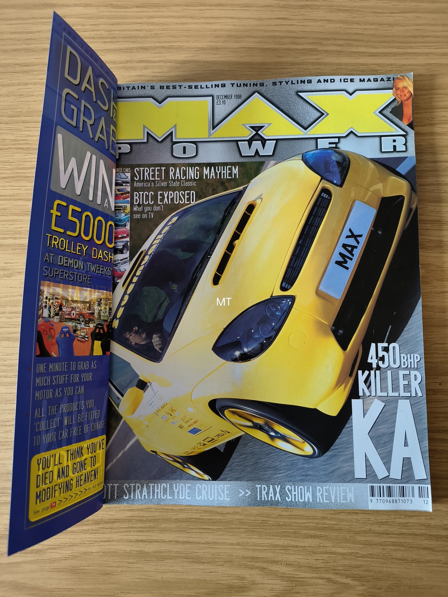 MAX POWER Magazine December 1998 (1108) Mk3 Astra Escort Cosworth Peugeot 306