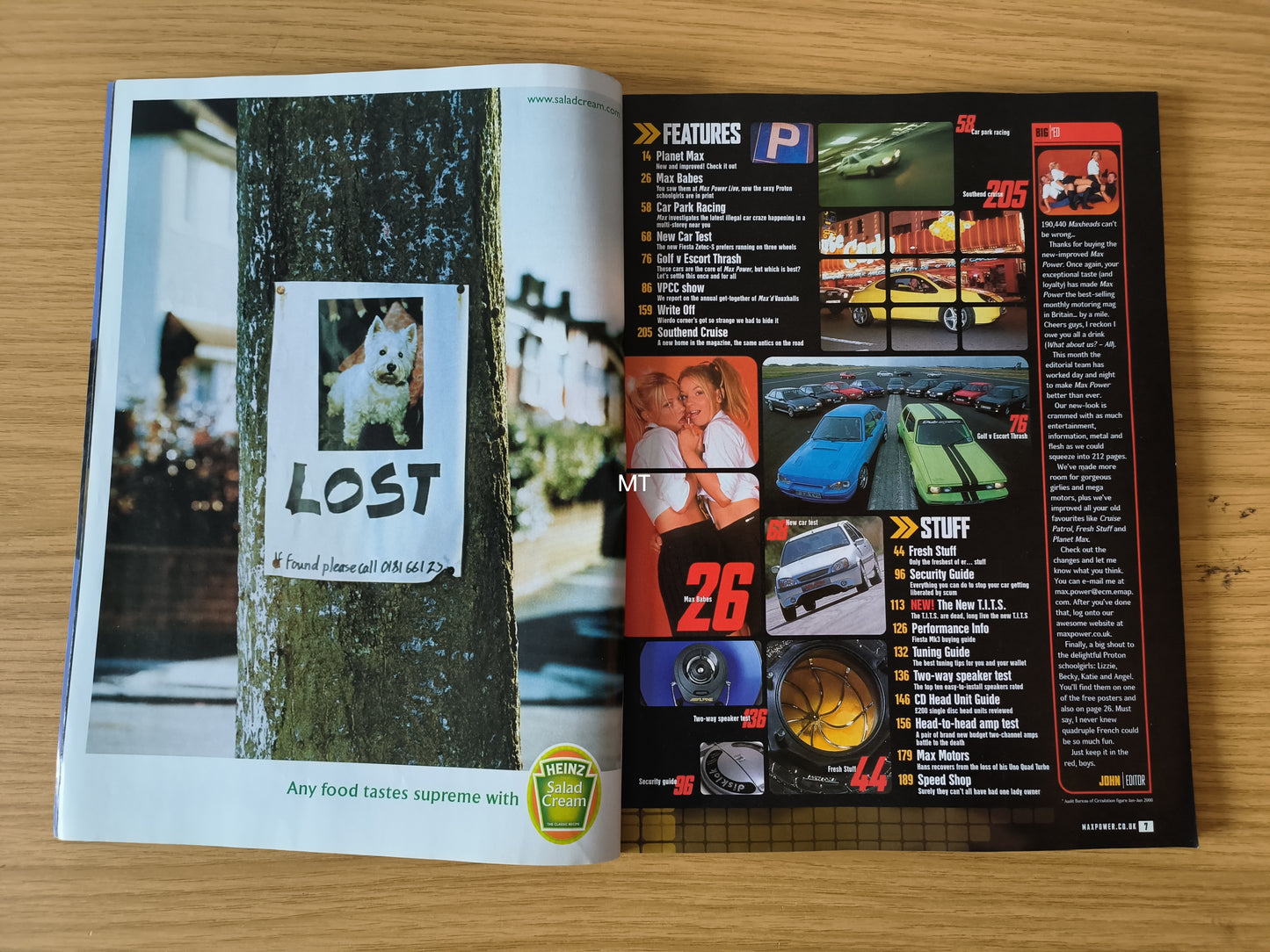 MAX POWER Magazine November 2000 (1109) Honda Civic Vauxhall Corsa GSi Peugeot 205 GTi